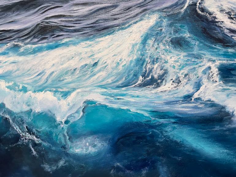 Original Expressionism Seascape Painting by Aflatun Israilov