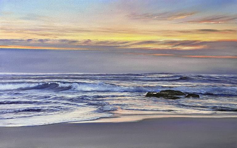 Original Photorealism Seascape Paintings by Aflatun Israilov