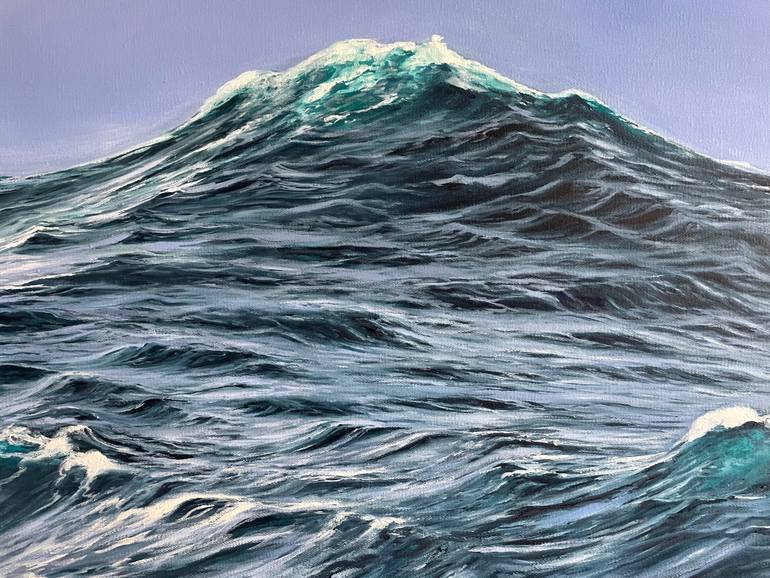 Original Expressionism Seascape Painting by Aflatun Israilov