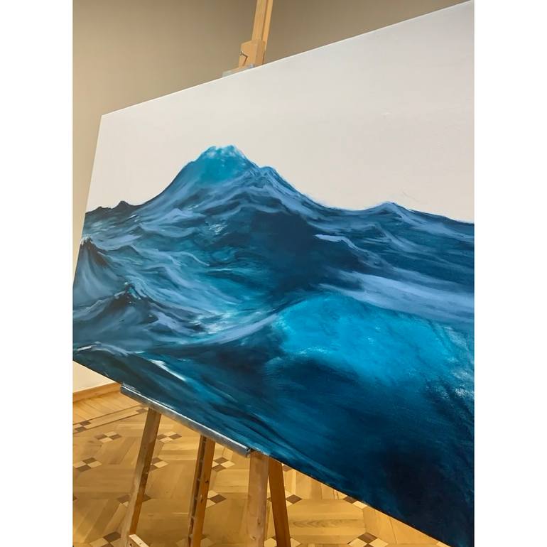 Original Expressionism Seascape Painting by Aflatun Israilov