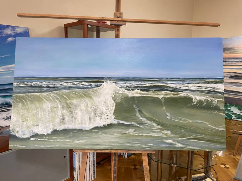 Original Realism Seascape Painting by Aflatun Israilov