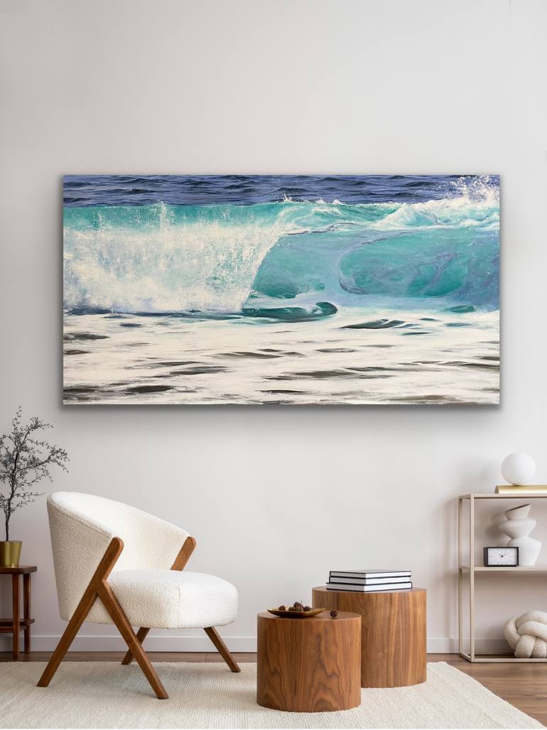 Original Figurative Seascape Painting by Aflatun Israilov