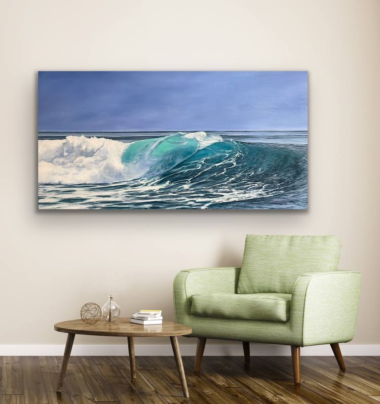 Original Figurative Seascape Painting by Aflatun Israilov