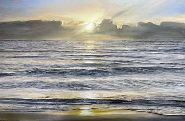 Original Photorealism Seascape Painting by Aflatun Israilov