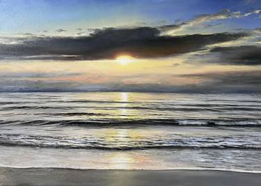 Original Photorealism Seascape Painting by Aflatun Israilov