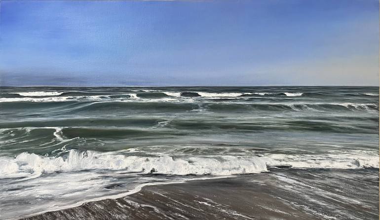 Original Expressionism Seascape Painting by Aflatun Israilov