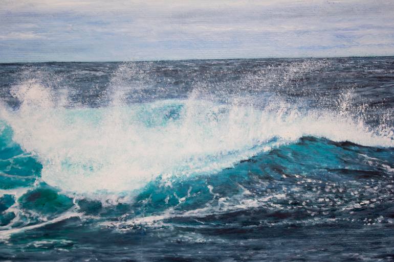 Original Impressionism Seascape Painting by Aflatun Israilov