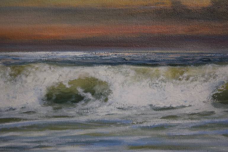 Original Fine Art Seascape Painting by Aflatun Israilov