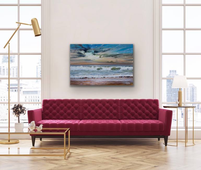 Original Fine Art Seascape Painting by Aflatun Israilov