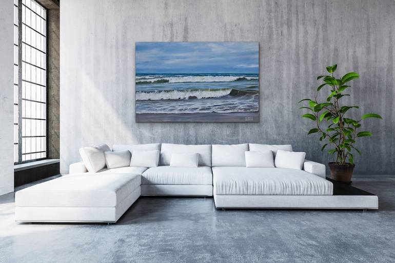 Original Seascape Painting by Aflatun Israilov