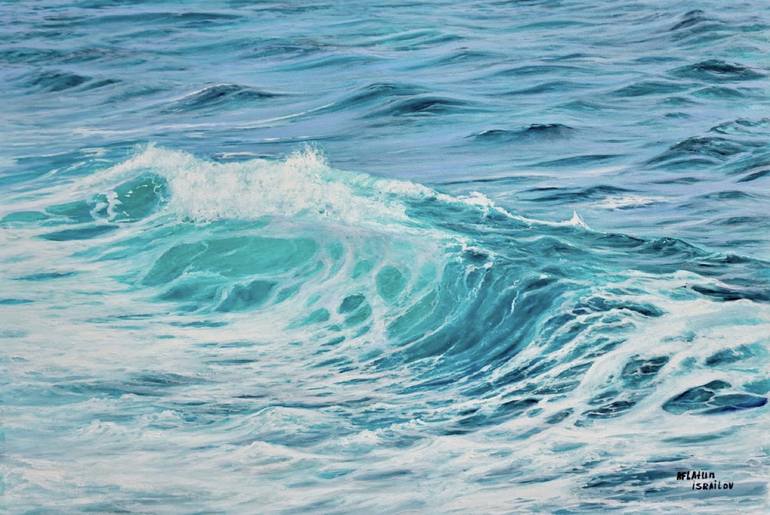 The Sea Calling - Realistic Ocean Oil Painting 2019 2020 Series 