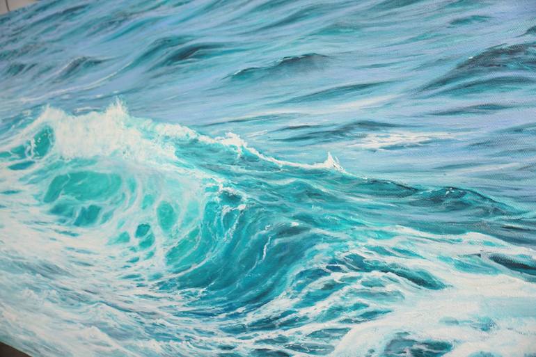 Original Realism Seascape Painting by Aflatun Israilov