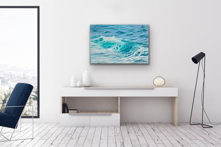 Original Realism Seascape Painting by Aflatun Israilov