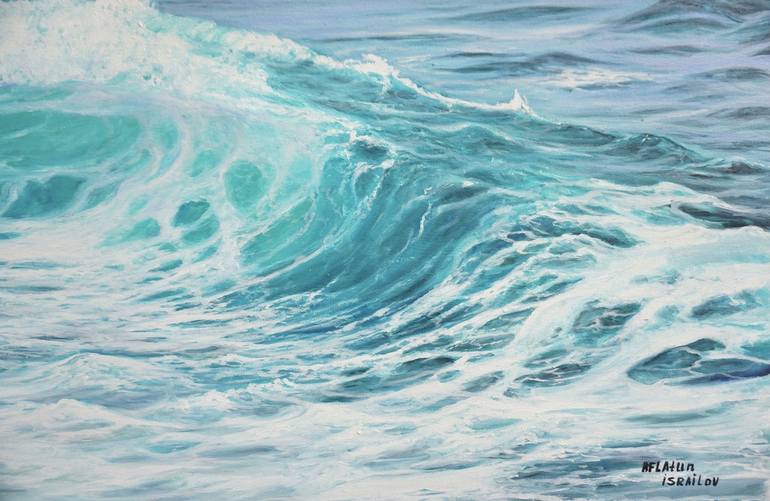 Original Realism Seascape Painting by Aflatun Israilov