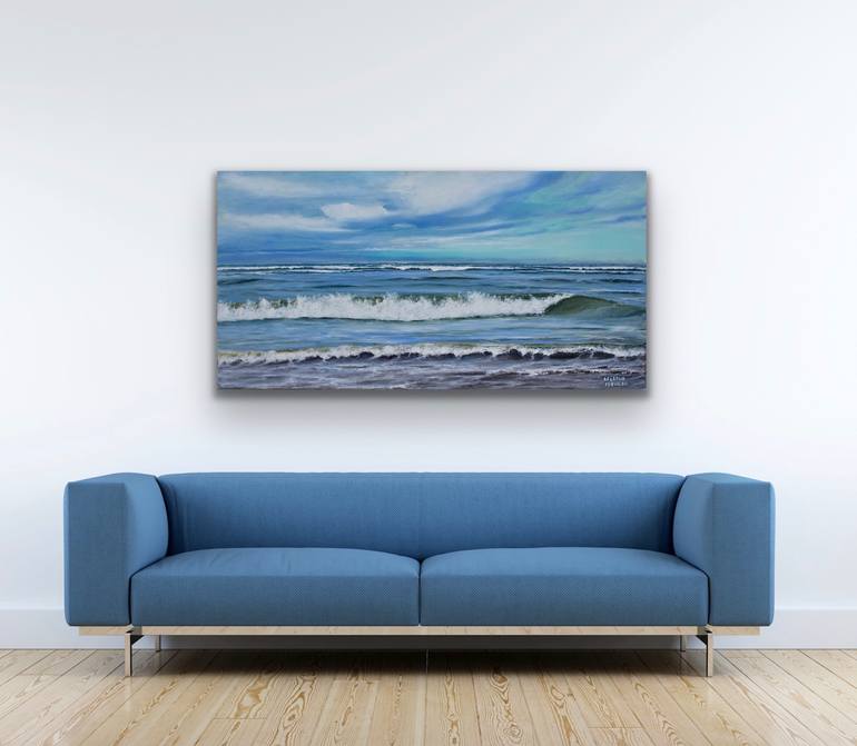 Original Impressionism Seascape Painting by Aflatun Israilov