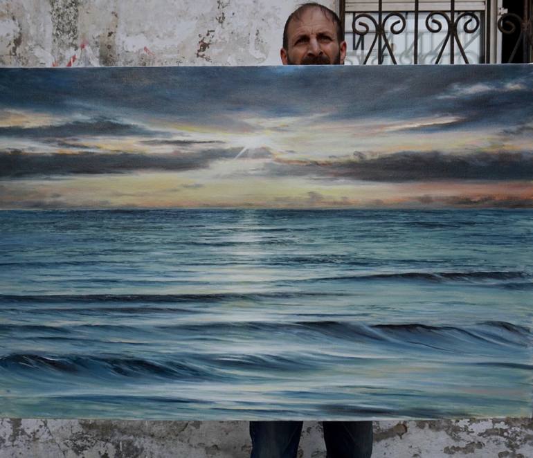 Original Realism Seascape Painting by Aflatun Israilov