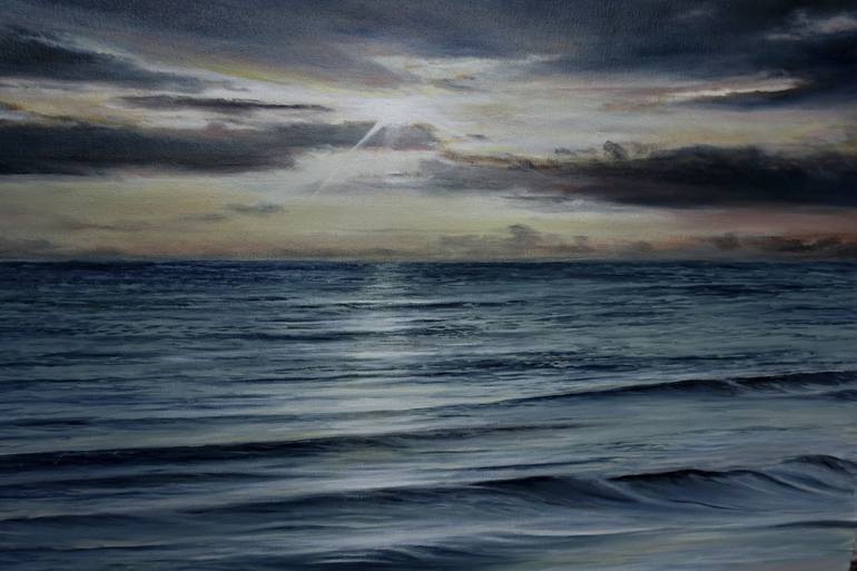 Original Realism Seascape Painting by Aflatun Israilov