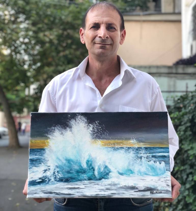 Original Seascape Painting by Aflatun Israilov