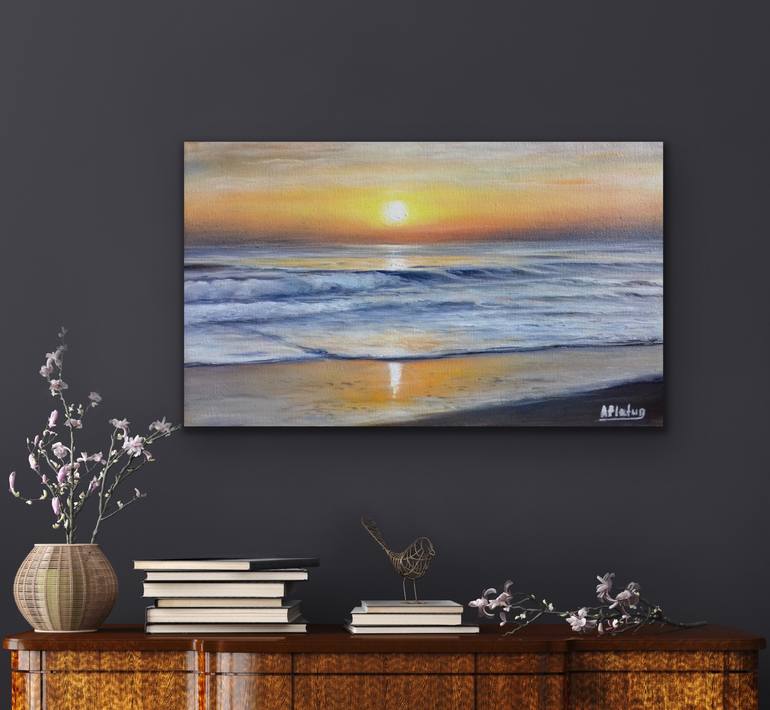 Original Seascape Painting by Aflatun Israilov