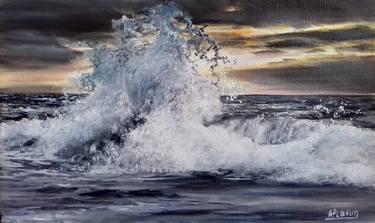 Print of Realism Seascape Paintings by Aflatun Israilov