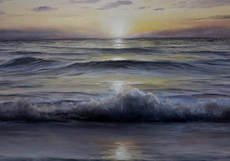 Original Realism Seascape Painting by Aflatun Israilov