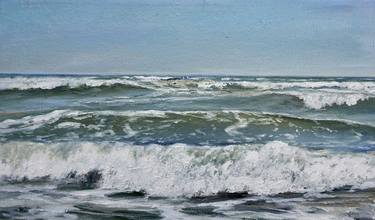 WAVES 2020 - realistic seascape oil painting thumb