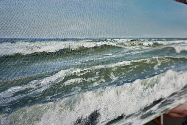 Original Seascape Painting by Aflatun Israilov