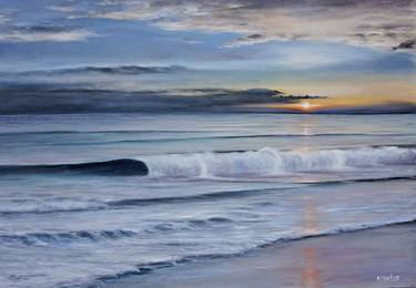 ENDLESS DREAMS - realistic moody seascape oil painting thumb