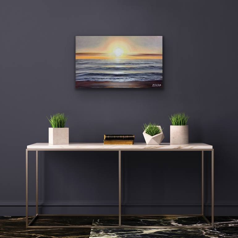 Original Seascape Painting by Aflatun Israilov