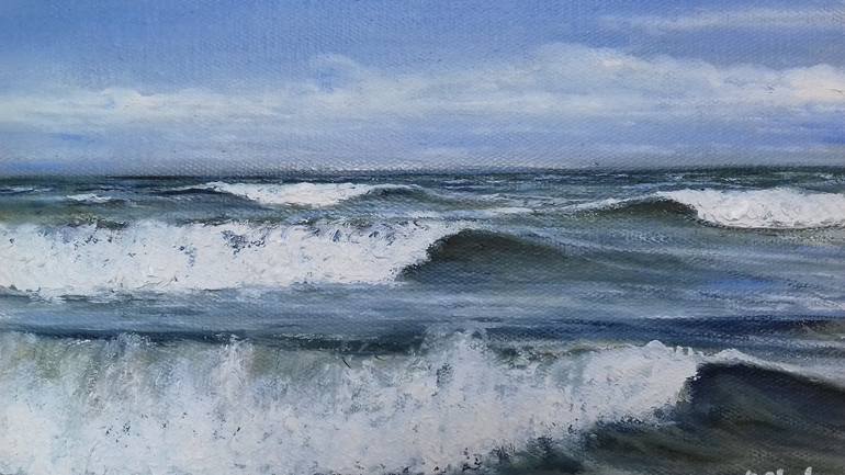 Original Realism Seascape Painting by Aflatun Israilov