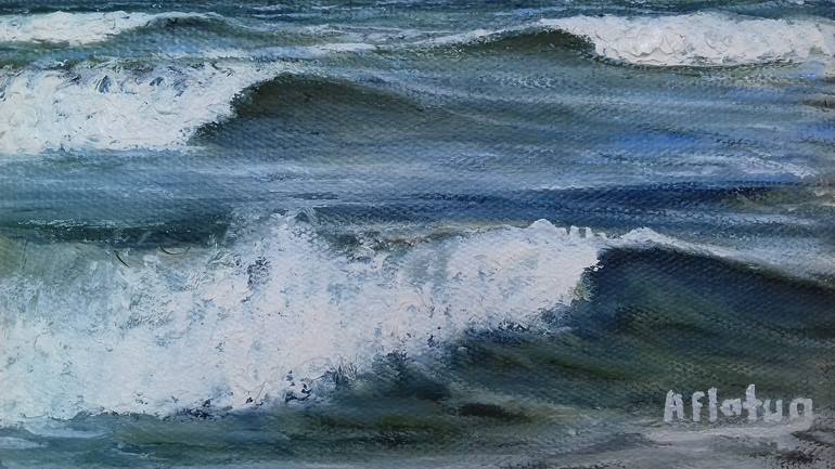 Original Realism Seascape Painting by Aflatun Israilov