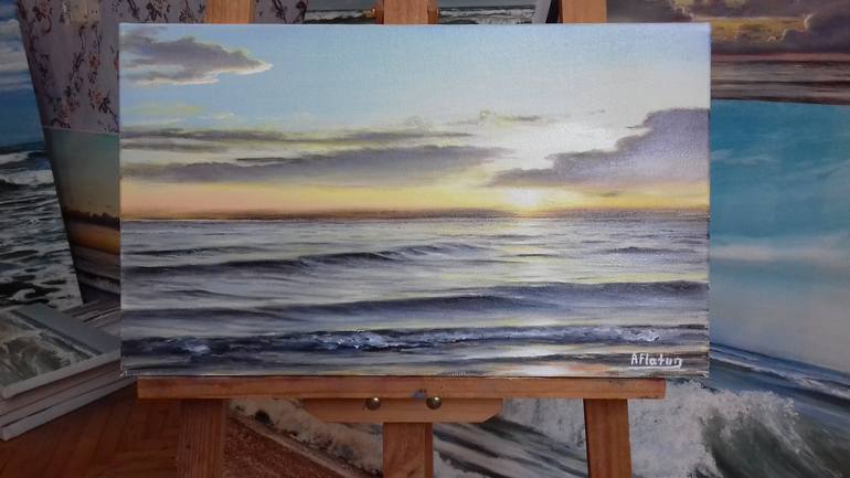 Original Seascape Painting by Aflatun Israilov