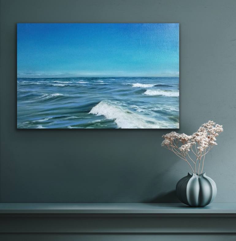 Original Realism Seascape Painting by Aflatun Israilov