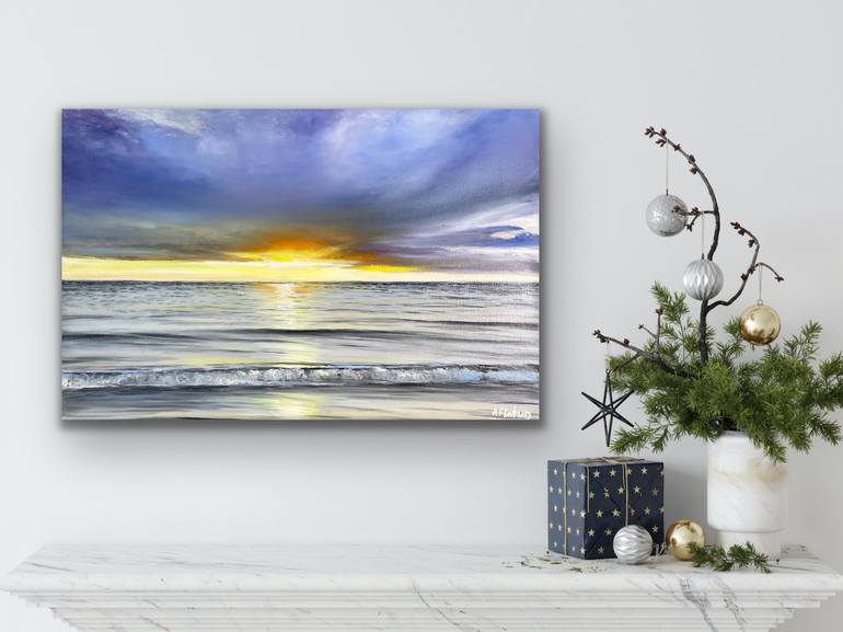 Original Realism Seascape Painting by Aflatun Israilov