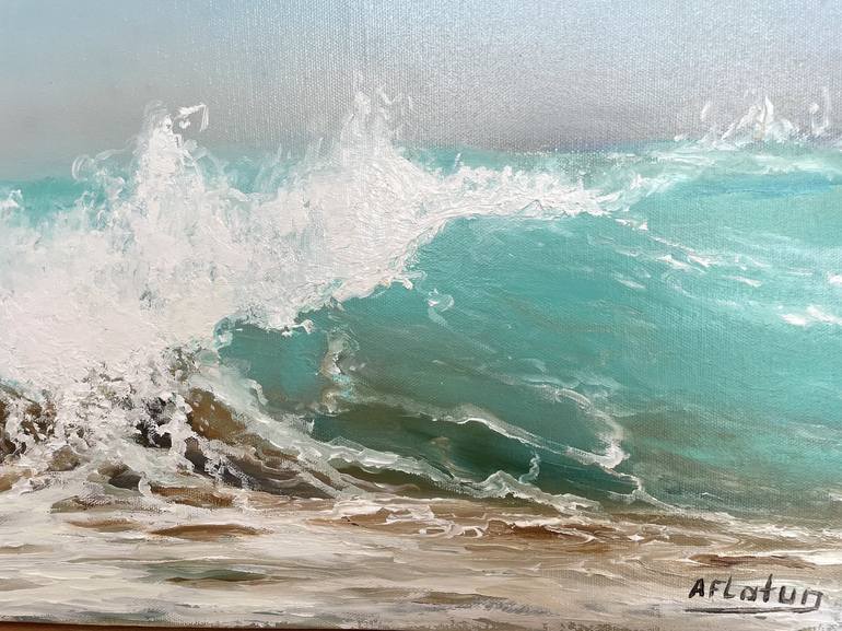 Original Realism Seascape Painting by Aflatun Israilov