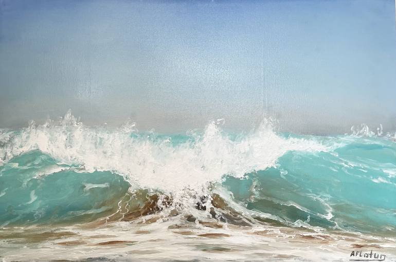 Original Seascape Painting by Aflatun Israilov
