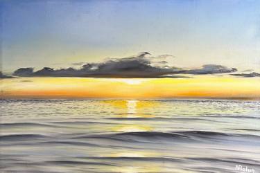 Print of Realism Seascape Paintings by Aflatun Israilov