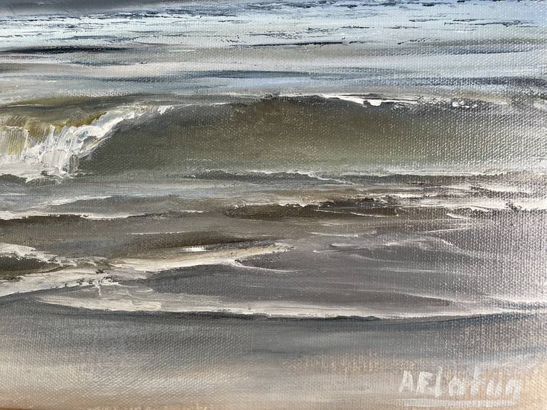 Original Realism Seascape Painting by Aflatun Israilov