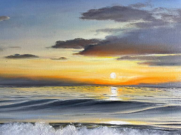 Original Realism Seascape Painting by Aflatun Israilov