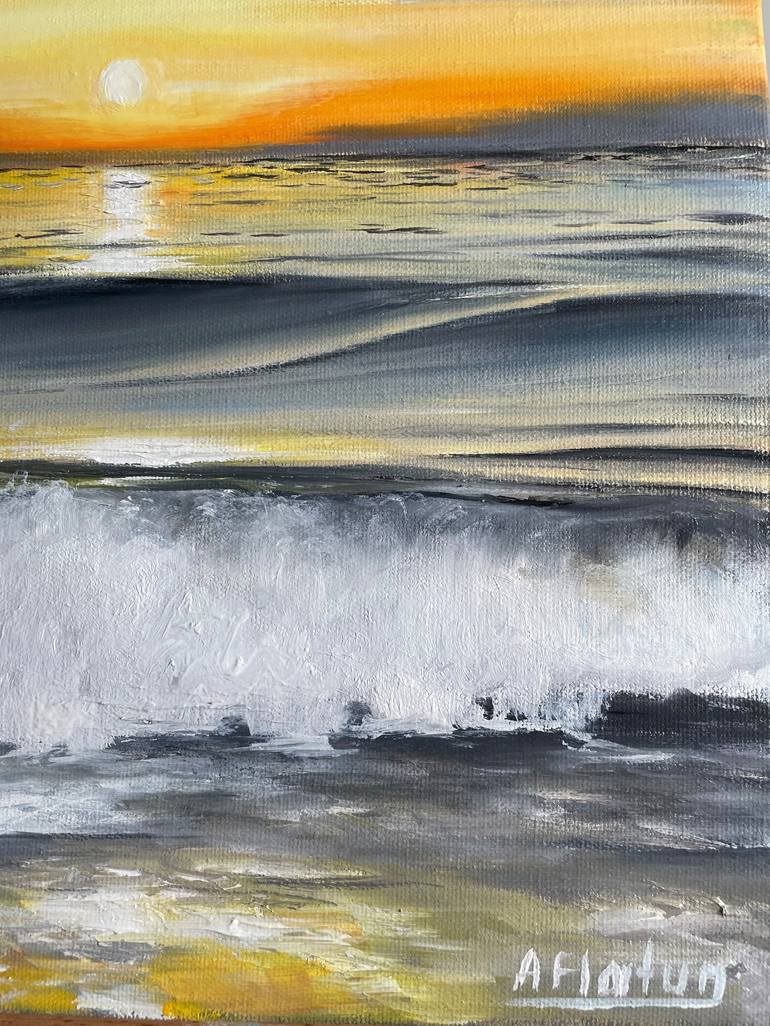 Original Seascape Painting by Aflatun Israilov