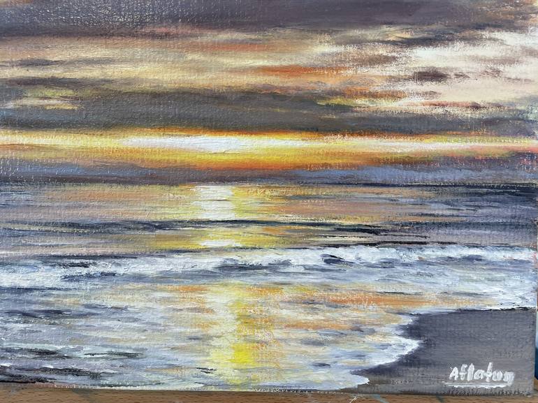 Original Seascape Painting by Aflatun Israilov