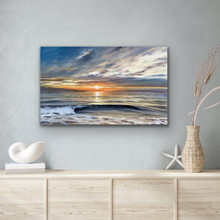 Original Realism Seascape Painting by Aflatun Israilov