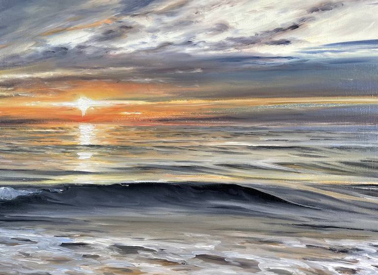 Original Realism Seascape Painting by Aflatun Israilov