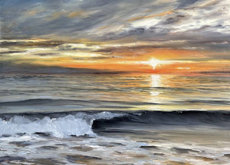 Original Realism Seascape Painting by Aflatun Israilov