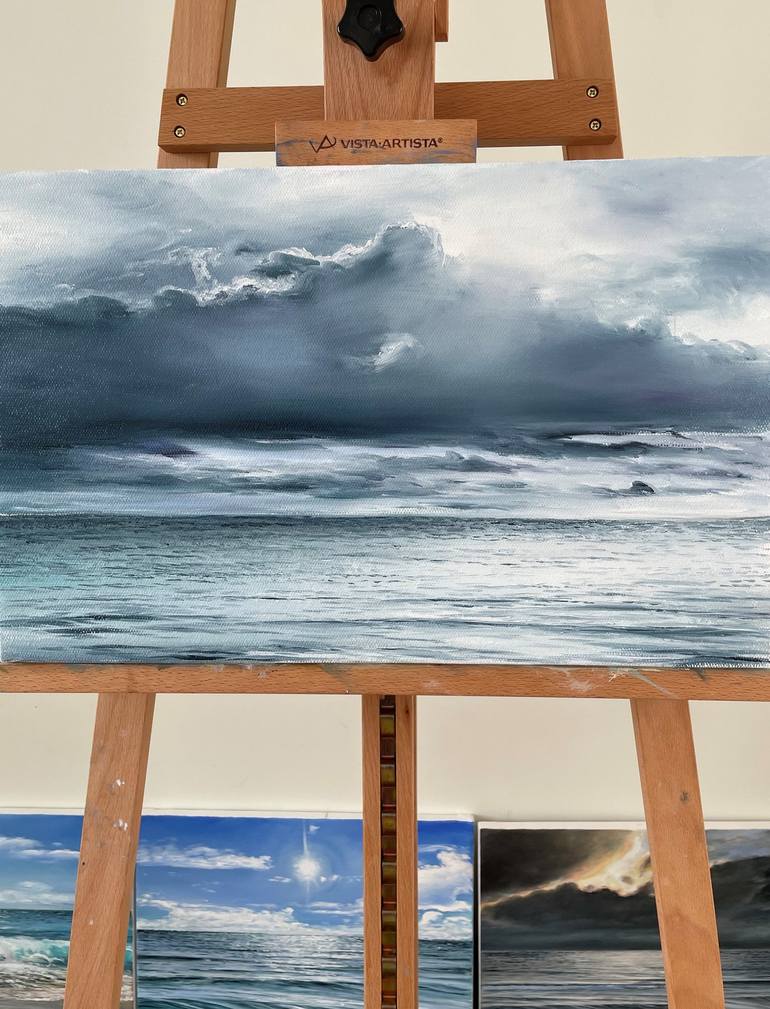 Original Realism Seascape Painting by Aflatun Israilov