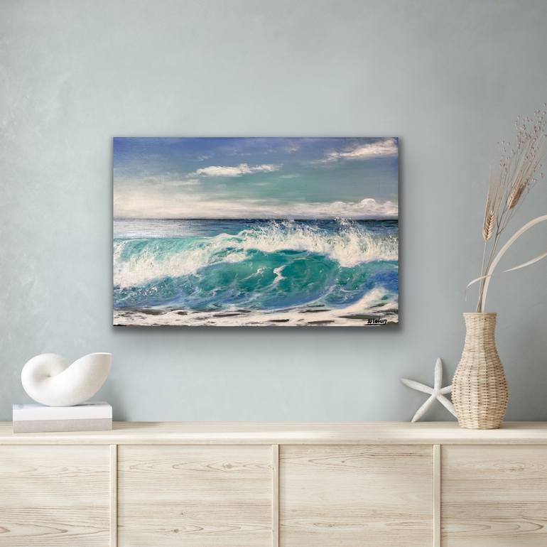 Original Realism Seascape Painting by Aflatun Israilov