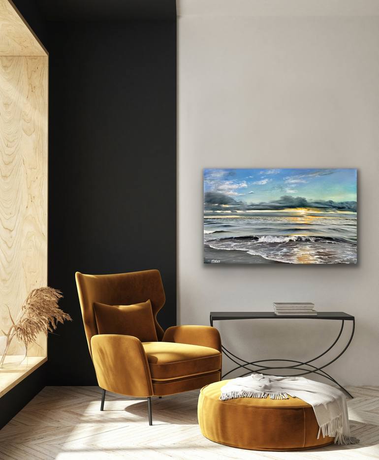 Original Realism Seascape Painting by Aflatun Israilov