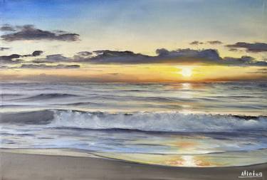 GOLDEN HOUR SEA - realistic seascape from ‘Freedom’ series thumb