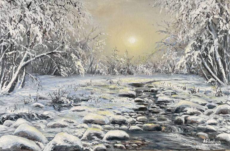 Original Photorealism Landscape Paintings by Aflatun Israilov