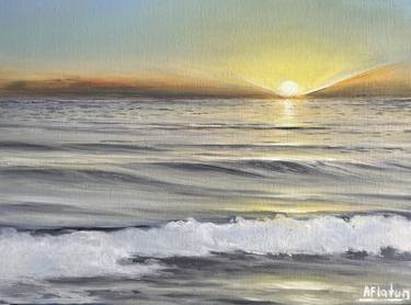 Original Photorealism Seascape Paintings by Aflatun Israilov